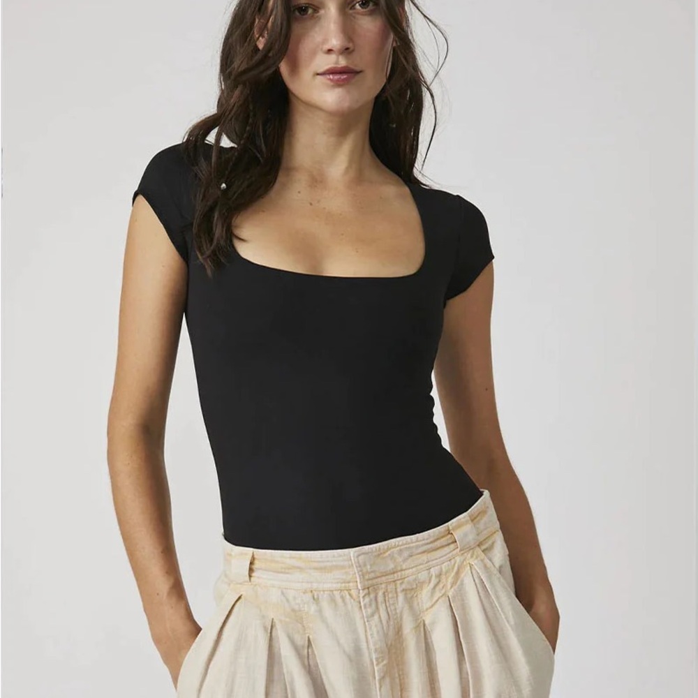FREE PEOPLE Square Eyes Bodysuit